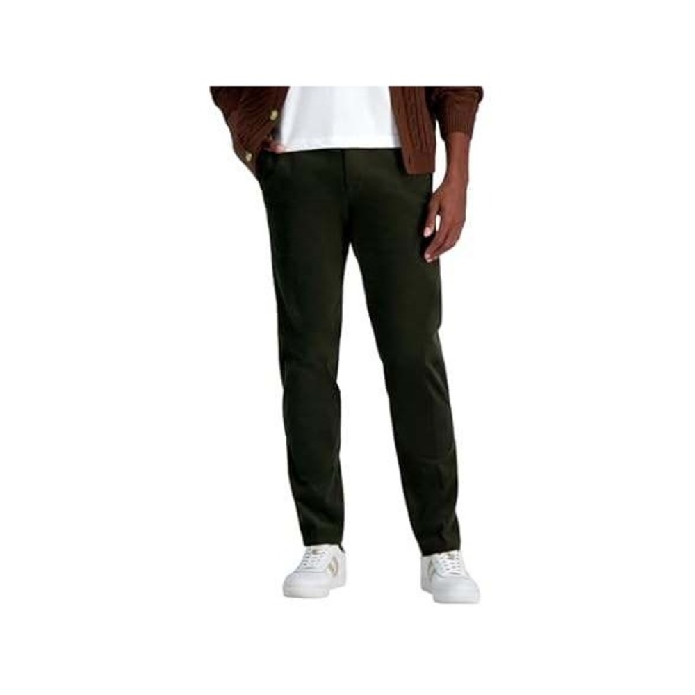 Haggar Men (38W x 32L) Straight Stretch Corduroy Pant~ GREEN~NWT